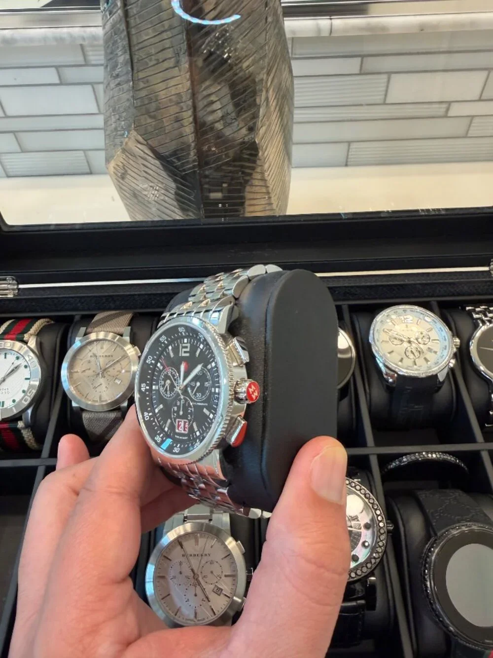 Michele Sport Sail Chronograph Swiss Watch | Stainless Steel
